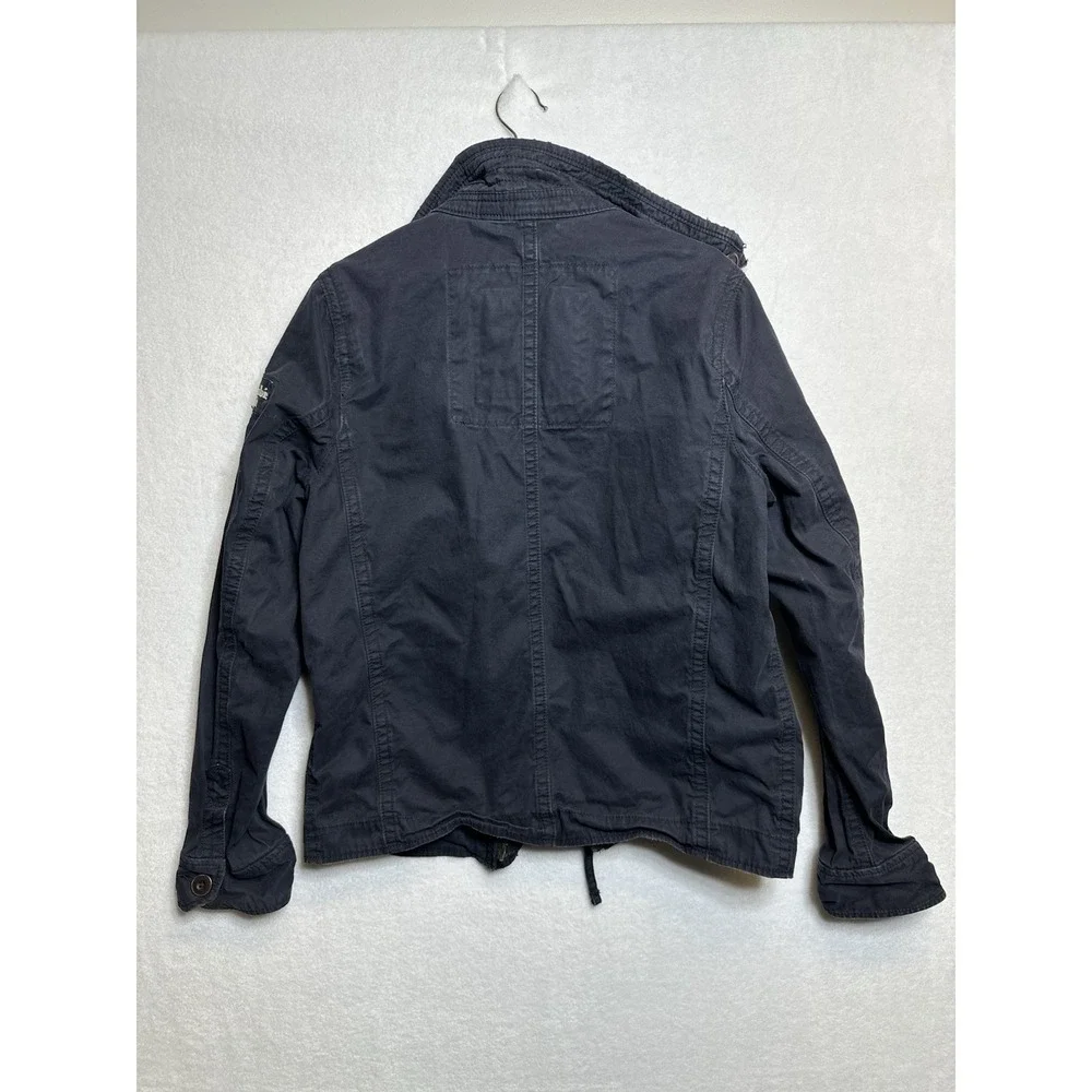 Abercrombie & Fitch Y2K Sentinel Jacket M Navy Blue Military Field Utility - Picture 2 of 14